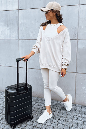 Ženski komplet 3 v 1 ASTRAL ATTIRE beige Dstreet AY0893