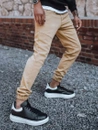 Moške jogger hlače Barva kamela DSTREET UX3301