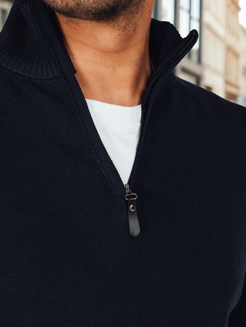 Moški pulover v mornarsko modri barvi Dstreet WX2338