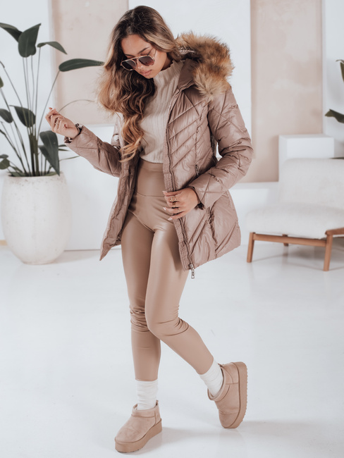 Ženska zimska jakna SOLARIS Barva Cappuccino DSTREET TY4010