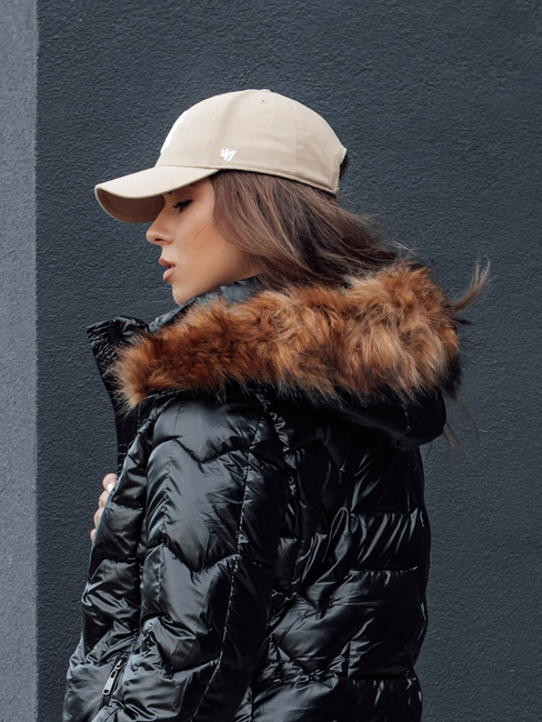 Ženska zimska jakna s krznom LANE black Dstreet TY4515