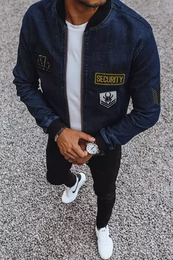 Moška jeans jakna Barva Črna DSTREET TX4108