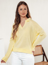 Ženski pulover VISTILLA lemon Dstreet MY2415