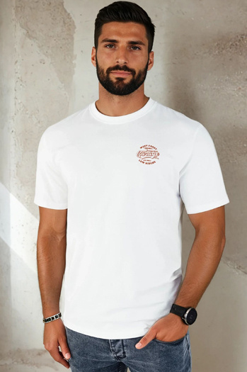 Moška majica s potiskom Barva Bela DSTREET RX5415