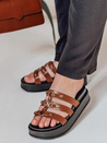 Ženske japonke s platformo PLATOFI camel Dstreet ZY0880