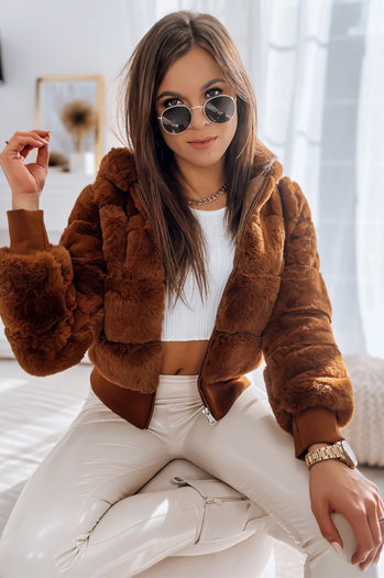 Ženska jakna FERNANDA camel Dstreet TY2285z