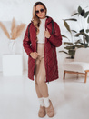Ženska zimska bunda SNOWVIBE maroon quilted Dstreet TY4996