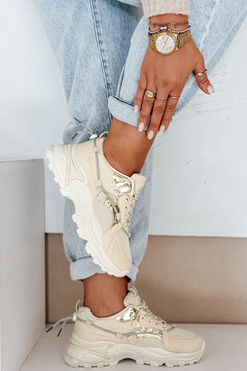 Ženske bež superge Dstreet ZY1011