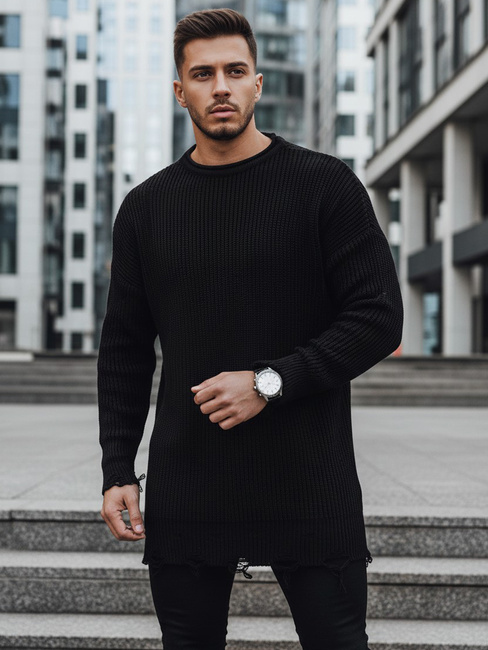 Moški zimski pulover Barva Črna DSTREET WX1962