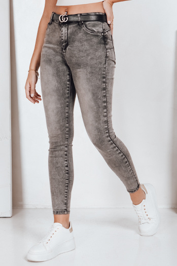 Ženske jeans hlače JORNIX temno sive barve Dstreet UY2192