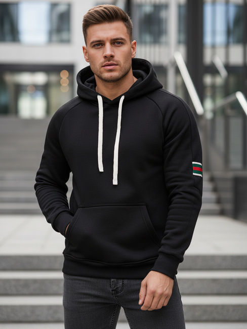 Moška kapuca črna Dstreet BX5943