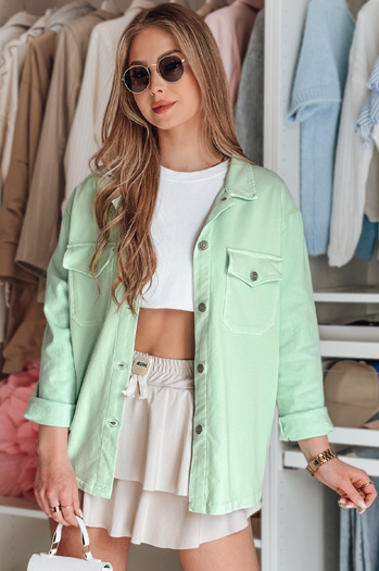 Ženska srajčna jakna oversize OVERBOR mint Dstreet TY4891