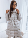 Ženska zimska jakna LONDON PREMIUM bež Dstreet TY3162