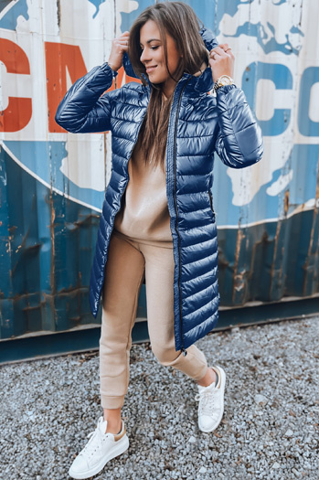 Ženska prešita zimska bunda LESSI blue Dstreet TY5517