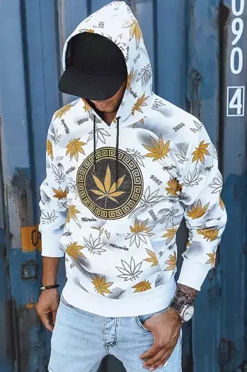 Moška jopa s potiskom Barva Bela DSTREET BX5317