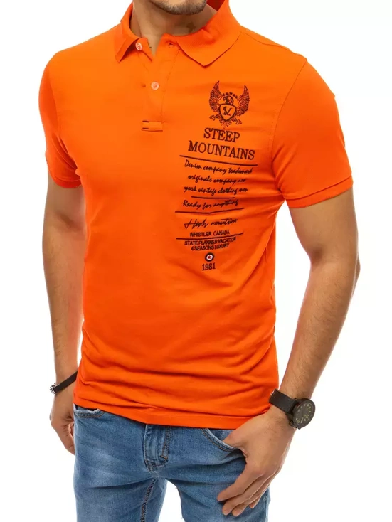 Moška polo Barva Oranžna DSTREET PX0479