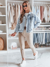 Ženske hlače s pasom MADELINA dark beige Dstreet UY2622