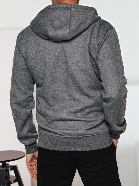 Moška majica s kapuco temno siva Dstreet BX5835
