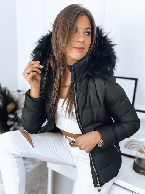 Ženska prešita jakna GRETA Barva Črna DSTREET TY3357