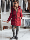 Ženska zimska jakna s kapuco GABRIELLE maroon Dstreet TY4920