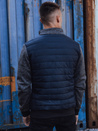 Moška prehodna jakna prešita mornarsko modra Dstreet TX4856