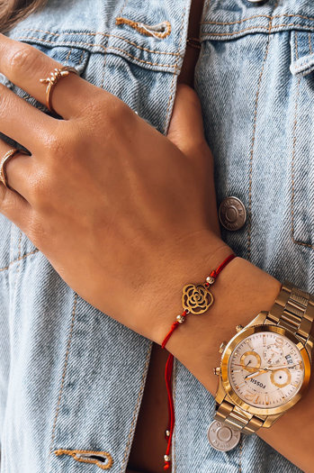 Ženska zapestnica HEARTBEAT Barva rdeča DSTREET LY0085