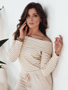 Ženska elegantna bluza TESSO Barva Bež DSTREET RY2351
