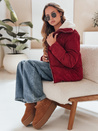 Ženska manšestrska jakna TRENDYGLAM burgundska Dstreet TY4942