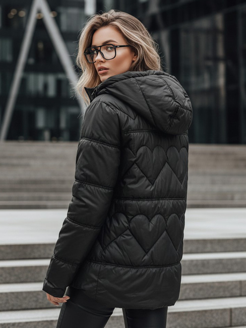 Ženska prešita jakna OLMO black Dstreet TY4242