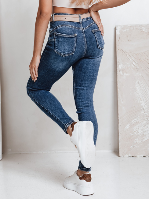 Ženske kavbojke push up modre barve Dstreet UY2797