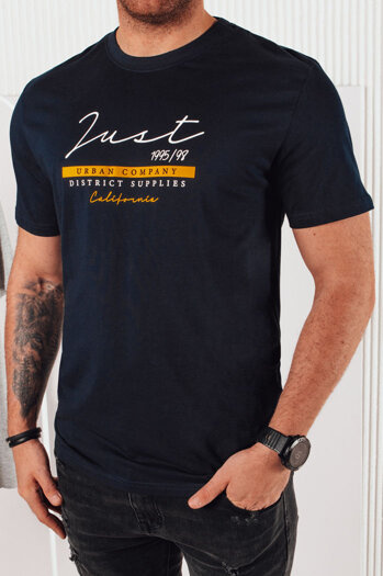 Moška majica s potiskom Barva Mornarica DSTREET RX5425