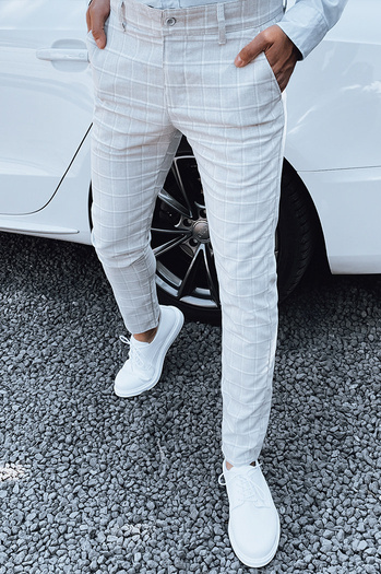 Moške hlače svetlo sive barve Dstreet UX4389