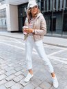 Ženska prešita jakna LILYWOOL Barva kamela DSTREET TY3715