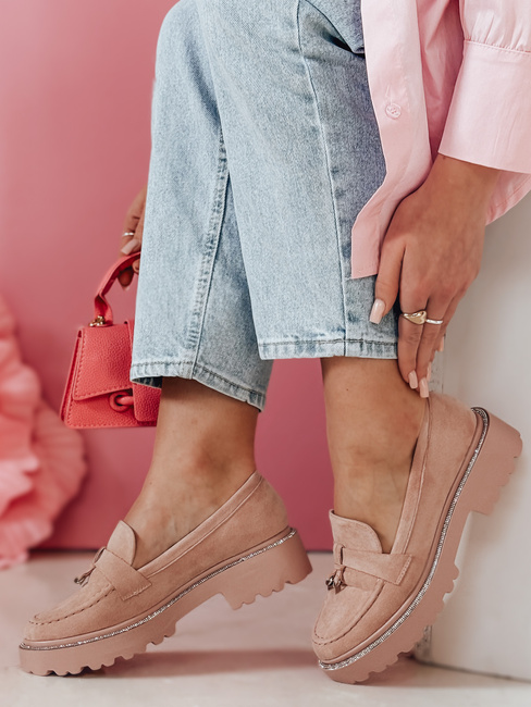 Ženski mokasini LOAFELIA pink Dstreet ZY0601