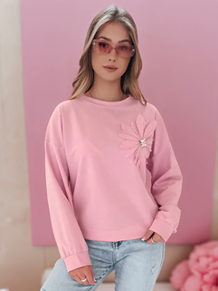 Ženska bluza oversize velikosti FLORINE roza Dstreet RY2763_1