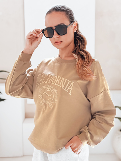 Ženska oversize jopa CALIFORNIA DREAM Barva Bež DSTREET BY1194