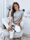 Ženska majica basic MAYLA Barva Svetlosiva DSTREET RY2122