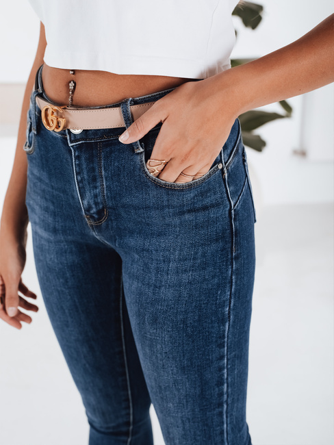 Ženske jeans hlače DIVETTI temno modre Dstreet UY2252