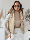 Ženski prešiti telovnik LIKEHUGS beige Dstreet TY4979