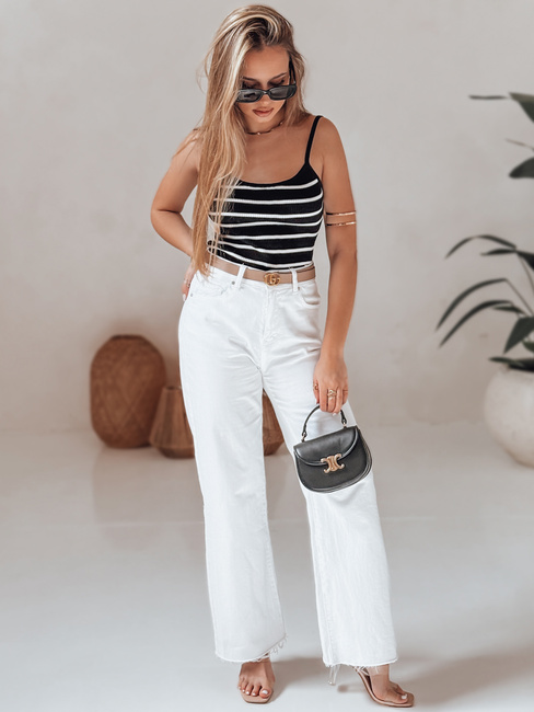 Črtasto enodelno telo STRIP BACK black Dstreet RY2900