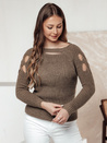 Ženski pulover SLITARIA beige Dstreet MY2402