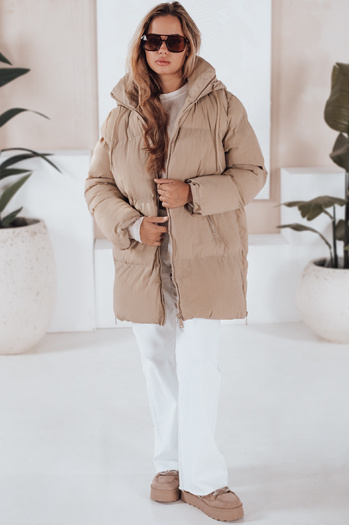 Ženska prešita jakna LETLIS beige Dstreet TY3247