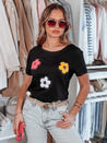 Ženska cvetlična majica DAISYLA black Dstreet RY2744