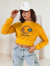 LUNA ženski top rumene barve Dstreet BY1345