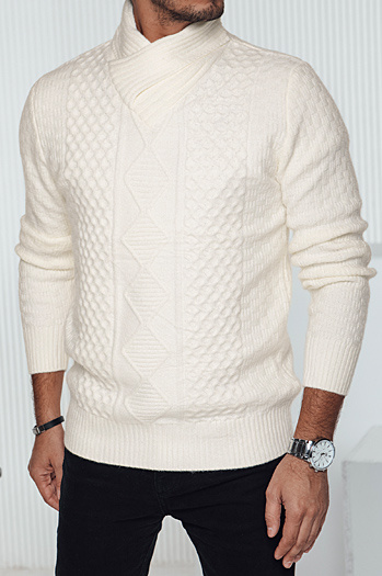 Moški beli pulover Dstreet WX2254