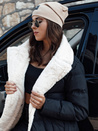 Ženska zimska bunda BALLMODA dolga s krznom črna Dstreet TY4586_3