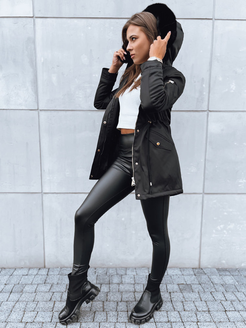 Ženska zimska jakna GODDESS Barva Črna DSTREET TY3867