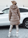 PURRBREEZ ženska zimska jakna dolga prešita reverzibilna s kapuco camel Dstreet TY4660