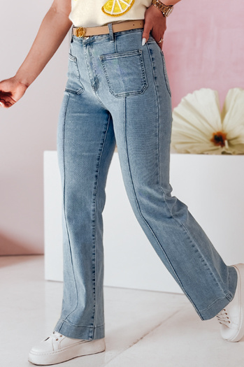 Ženske jeans hlače na zvonec MODAREZ blue Dstreet UY2668