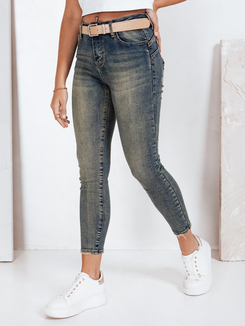 Ženske kavbojke push up modre barve Dstreet UY2827